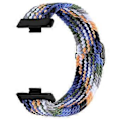 Miniatyrbillede 2 af 5: Justerbar flettet nylon urrem i vævet stil til Huawei Watch Fit 3 Style J