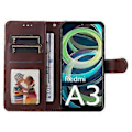 Pikkukuva 2 / 5: Xiaomi Redmi A3 4G/Poco C61 4G Kotelo Magneettilukolla Nahkainen Käännettävä Lompakkokotelo Style A