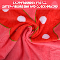 Pikkukuva 4 / 5: (Perhonen) Pyyhe lapsille Poncho-pyyhe Hupulliset uimapyyhkeet Niin
