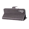 Miniatyrbillede 3 af 5: Til Samsung Galaxy S24 FE Wallet Case Ugle Blomst Præget Rhinestone Læder Cover Style E