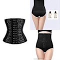Miniatyrbillede 2 af 5: Åndbar talje-abdominal korset bælte Body Shaper Trainer XS(Sort XXL) Black XXL