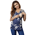 Miniatyrbillede 2 af 5: Maternity T-shirts til amning - Kortærmet tunika til gravide