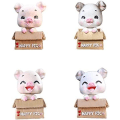 Miniatyrbillede 3 af 5: 4 stk. Bilsving-funktionspynt Gris Dukke Bobble Head Dyr N