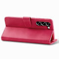 Miniatyrbillede 4 af 5: LC.IMEEKE Etui til Samsung Galaxy S24+ Kalveskindsstruktur Læder Stand Telefon Beskyttelsescover Style D