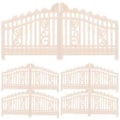 Miniatyrbilde 1 av 3: 5 stk. Mini Landskaps Hageport Miniatyr Gårdsport Ornamenter DIY Simulert Hageport for DIY
