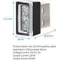 Pikkukuva 2 / 5: Auton LED-tunnelmavalo, 5 kpl auton sisätilan koristeluun USB-valot (5