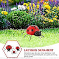 Miniatyrbilde 4 av 4: 3 stk. Simulering Marihøne Ornamenter Utendørs Jernkunst Marihøne Dekorasjoner