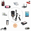 Miniatyrbild 3 av 5: Universell AC till DC 30W nätadapter med USB-port
