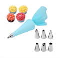 Miniatyrbilde 1 av 4: Kakepyntsett, 8 deler rustfritt stål DIY-sett, 6 dyser, 1