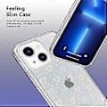 Pikkukuva 3 / 5: Yhteensopiva iPhone 13 -koteloiden (2021) 6,1 tuuman laserglitter-sateenkaarisyydänkotelon kanssa, söpö kuvio suunniteltu iPhone 13 -kotelon tytöille ja naisille