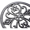 Miniatyrbillede 5 af 5: Robust Støbejerns Trivet, Rustfri Sort Hyldebeslag