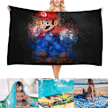 Miniatyrbilde 1 av 5: Ett stykke (7,75*150cm) Strandhåndkle Super Mario Bros 3D Print for