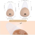 Pikkukuva 4 / 5: M Strapless Invisible Adhesive Bra for Women Reusable Push Up In