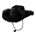 Miniatyrbillede 1 af 5: Cowboyhat til kvinder i westernstil til sceneoptræden, festivaler og karneval()