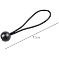 Miniatyrbillede 4 af 4: 10 stk. elastiske reb kugle elastiske reb presenning elastiske reb binde stropper elastiske kuglereb telt fix reb, sort