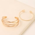 Miniatyrbillede 1 af 5: Smykker Sæt Charm Rose Armbånd Multi-lag Hul Guld Kors Åben