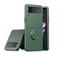 Pikkukuva 1 / 4: Silikoninen Integroitu Rengaskotelo Samsung Galaxy Z Flip4:lle ArmyGreen
