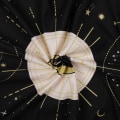 Miniatyrbillede 3 af 5: Sort 59,1x51,2in (150x130cm) Månefaser Gobelin Vægophæng,