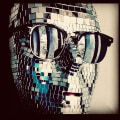 Miniatyrbillede 2 af 5: Disco Ball Shining Mirror Mask..