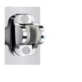 Miniatyrbild 3 av 5: Silver non-perforated duschbas, duschställ fast bas, dusch