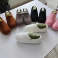 Miniatyrbilde 4 av 5: 7-8 størrelse sorte kvinners innendørs Teddy ull tøfler