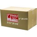 Miniatyrbillede 3 af 4: Fragile-mærker 300 stk., (6\" X 3?\") Store Fragile Håndter med Forsigtighed
