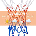 Miniatyrbild 2 av 5: 2 st Multicolor Basketnät, Basketkorg Nät, Ersättning