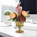 Miniatyrbillede 3 af 3: Retro Dekorativ Have Urne Vase Plastik Blomsterpotter Jern Blomsterkrukke Rustik Blomst Traditionel Urne Blomsterpotte