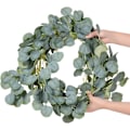 Miniatyrbillede 3 af 5: 2 stk. 7,5 ft kunstig eukalyptus guirlande kunstig silke eukalyptus