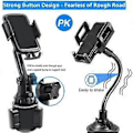 Miniatyrbilde 5 av 5: Telefonholder Universal Justerbar Koppholder Bilholder med Fleksibel Lang Hals, Svart