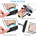 Miniatyrbild 3 av 5: (Svart+Vit) 2-pack Vattentät Smartphone-påse, Universell IPX