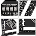 Miniatyrbilde 3 av 5: Speed ​​Square Wood Measuring Tool, Aluminiumlegering Carpenter's Sq