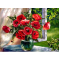 Miniatyrbillede 1 af 5: 5D30x40cm  Diamantkunst Blomster, DIY Diamantmaleri Kits til Voksne