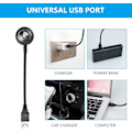 Pikkukuva 4 / 5: USB-auton kattovalo, Mini romanttinen USB LED -auton sisävalo wit