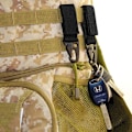 Miniatyrbillede 5 af 5: 5 stk. Mousqueton de Ceinture, Sangle en Nylon avec Porte-Clés Ant