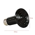 Miniatyrbillede 1 af 4: 75mm sort (50W) emitter radiator dyr infrarød keramisk varmelegeme
