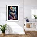 Miniatyrbild 2 av 5: 5D Diamantmålning för vuxna, komplett set med kattdiamantmålning