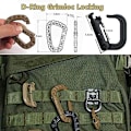 Miniatyrbillede 4 af 5: Taktisk Molle Gear Clip Webbing Fastgørelser til Taktisk Rygsæk