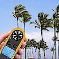 Miniatyrbillede 4 af 5: GM816 Digital Anemometer Vindhastighedsmåler LCD Håndholdt Luftstrøms Vindmåler Termometer