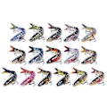 Miniatyrbild 1 av 5: Fiskedrag Flera Sektioner Beten Fiskekrokar Saltvatten 3D Konstgjorda Fiskedrag Swimbait Wobblers Fiskeredskap Complete set of 16 p