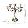 Miniatyrbild 3 av 5: Ljusstake för Pillar-ljus, Kandelaber, Ljusstake för 5 Ljus, Zinklegering, 5 Armar, Ljusstake för Bordsdekoration, Evenemang, Middag (brons) bronze