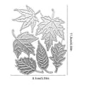 Miniatyrbillede 3 af 5: Blade Prægning Skærestencils Hule Blad Prægning Skærestencils Skabeloner til Fødselsdagskort Fremstilling DIY Scrapbooking