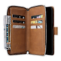 Miniatyrbild 4 av 5: För Samsung Galaxy A15 4G/A15 5G Fodral Läder 9 Kortfack Telefonfodral med Handledsrem Style C