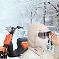Miniatyrbilde 2 av 5: Vinterlue Vindtett Maske Komfortabel Trapperhatt for Utendørs Ski Sykling (Beige)