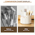 Miniatyrbillede 3 af 5: Makeup opbevaringsboks, 360 ° roterende makeup organizer, 3-rum