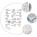 Miniatyrbillede 2 af 4: 1 Ark Tøjlabel Mærkat Garderobe Tøj Klassificeringsmærke Kommode Mærkat