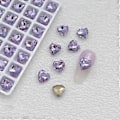 Miniatyrbild 1 av 5: 10x Runda Nagelstenar Hjärtan Nagelstrass Berlocker Fjärilsformade Nagelberlocker Fyrkantiga Nagelkonst Berlocker DIY Nagelkonst-Dekor 6