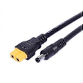 Pikkukuva 1 / 5: XT60 - DC5.5x2.1mm/DC5.5x2.5mm latauskaapeli aurinkopaneelille ja FPV-näytöille, virtajohto (Plug and Play) 5.5x2.1mm male