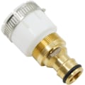 Pikkukuva 3 / 5: Hanaan liitin letkun liitin sovitin - sopii 20 mm liittimille, messinki