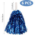 Miniatyrbilde 5 av 5: Rose Red Niuhong Cheer Leader Poms Shiny Metallic Cheer Ball Farb